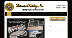 Desktop Screenshot of distinctivebuildinginc.com